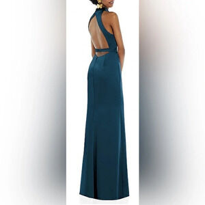 Lovely LB037 INSET WAIST BRIDESMAID DRESS in Atlantic Blue